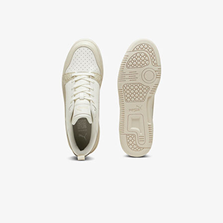 Puma Rebound V6 Low Animal Fever Kadın Bej Spor Ayakkabı