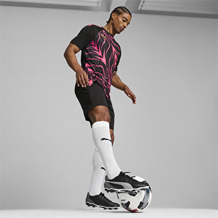 Puma King Match FG/AG 107863_01 Siyah & Gri Futbol Kramponu