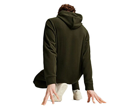 Puma Ess Elevated Hoodie Erkek Günlük Polar Sweatshirts 68189270 Haki