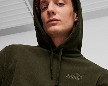 Puma Ess Elevated Hoodie Erkek Günlük Polar Sweatshirts 68189270 Haki