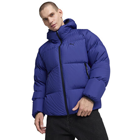 Down Puffer Erkek Mavi Günlük Stil Mont 62647627