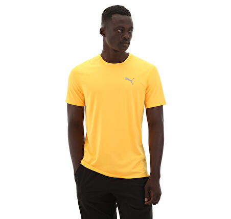 524989-38 Puma Run Cloudspun Ss Tee Erkek T-Shirt Sarı