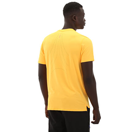 524989-38 Puma Run Cloudspun Ss Tee Erkek T-Shirt Sarı