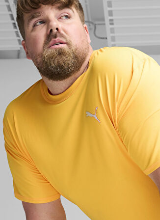 Sarı Erkek Bisiklet Yaka T-Shirt 52498938 RUN CLOUDSPUN SS TEE