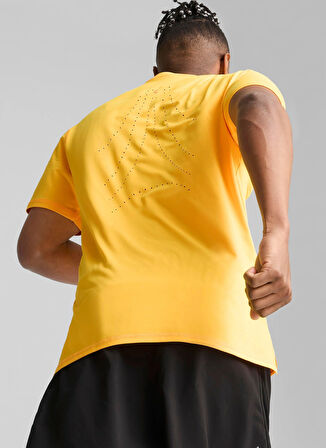 Sarı Erkek Bisiklet Yaka T-Shirt 52498938 RUN CLOUDSPUN SS TEE