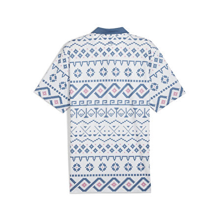 Puma Fair Isle Print Golf Polo Tshirt