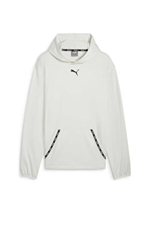 Puma Fit Pwrfleece Hoodie Beyaz Erkek Sweatshirt/Kapüşonlu - 524935 05 