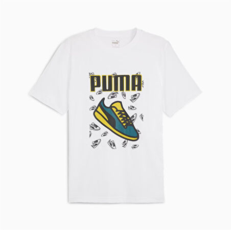 Puma Graphics Tee Beyaz Erkek Tişört - 683209 02