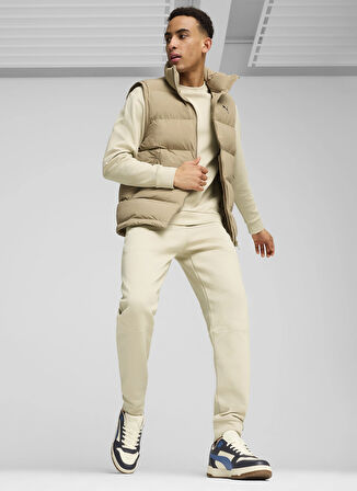 Krem Erkek Dik Yaka Regular Fit Yelek 62646867 Mono Vest