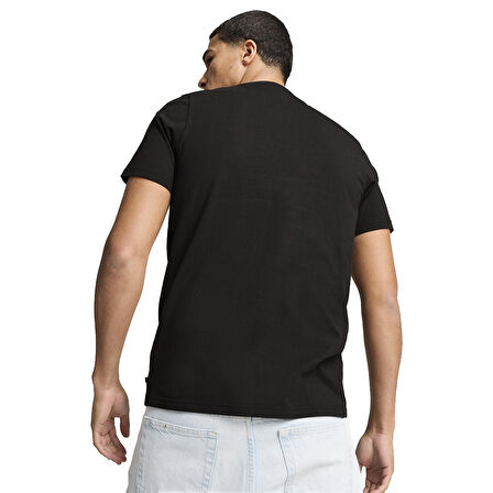 Bmw Mms Erkek Siyah Günlük Stil T-Shirt 62750301