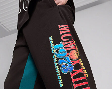 Puma Bandwagon Sweat Erkek Basketbol Eşofman Altı 62721701 Siyah