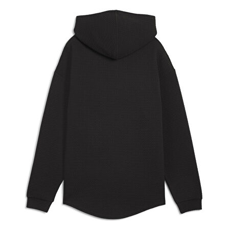 Studio Textured Kadın Siyah Antrenman Sweatshirt 52575601