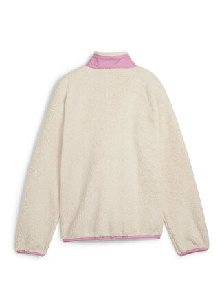 Puma Düz Krem Kız Çocuk Polar Üst 62650487-Hybrid Sherpa Jacket Alpin