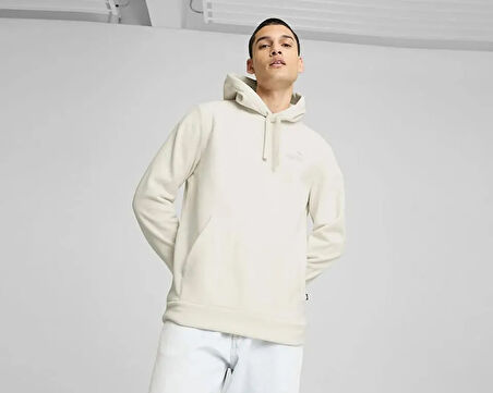 Puma Ess Elevated Hoodie Erkek Günlük Sweatshirts 68189287 Bej