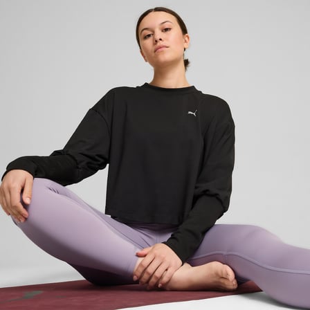 Puma Cloudspun Kadın Siyah Antrenman Üstü