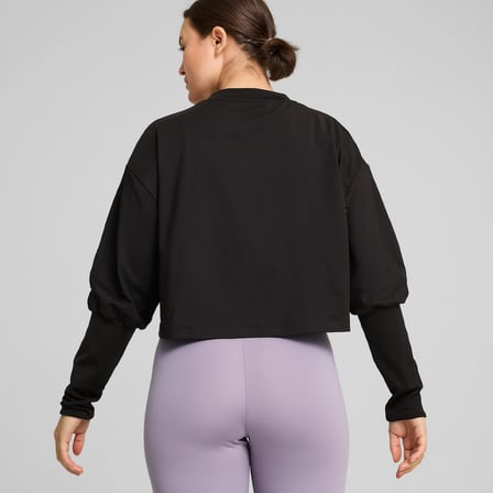 Puma Cloudspun Kadın Siyah Antrenman Üstü