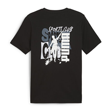 Graphics Erkek Siyah Günlük Stil T-Shirt 68321101