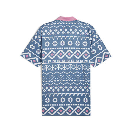 Puma Fair Isle Print Golf Polo Tshirt