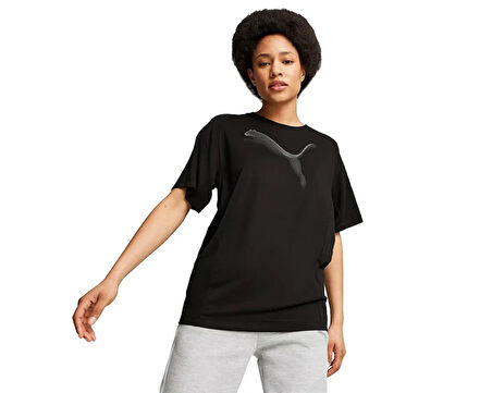 Puma Evostripe Tee Kadın Günlük Tişört 68166801 Siyah