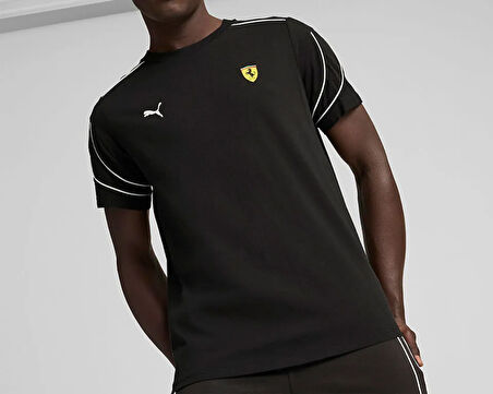 Puma Ferrari Race Mt7+ Tee Erkek Günlük Tişört 62704501 Siyah