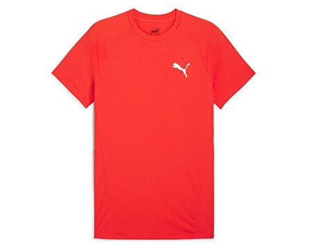 Puma Evostripe Tee Erkek Günlük Tişört 68169718 Kırmızı