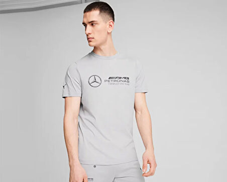 Puma MapF1 Ess Logo Tee Erkek Günlük Tişört 62734902 Gri
