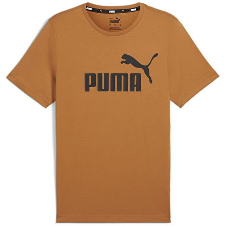 Puma Ess Logo Tee Erkek kahverengi Tişört - 586667 28