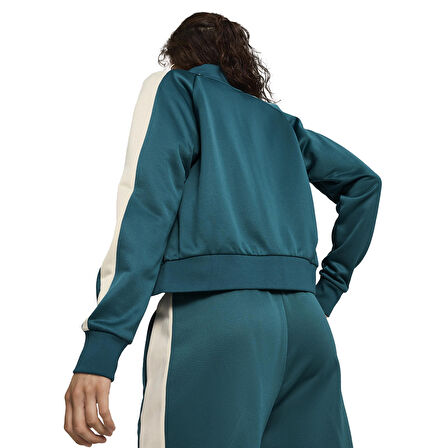 Iconic T7 Track Kadın Yeşil Günlük Stil Sweatshirt 62799422