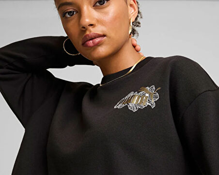 Puma Ess+ Class Act Crew Kadın Günlük Sweatshirts 68249701 Siyah