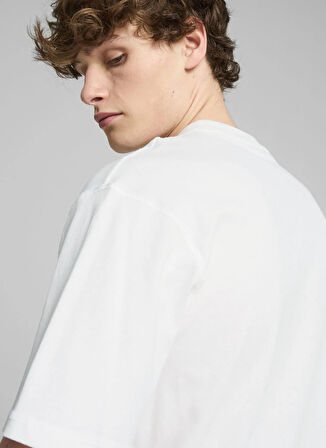 Puma 62759404Pivot Unisex Tee 2.0 Beyaz Yuvarlak Yaka Regular Fit Düz Erkek T-Shirt