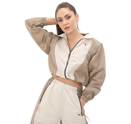 626641-87 Puma Dare To Modular Jacket Kadın Ceket Kahve