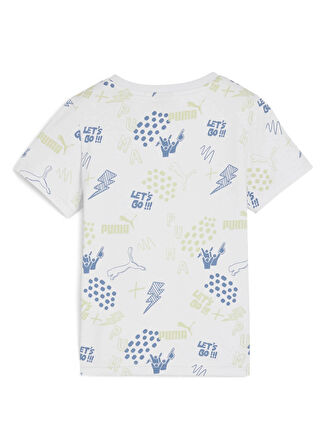 Puma Desenli Gri Erkek T-Shirt 68188142.T-ESS+ PUMA FC AOP Tee