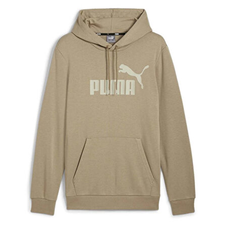 Puma Ess Big Logo Hoodie Erkek Bej Kapüşonlu Sweatshirt - 586689 13