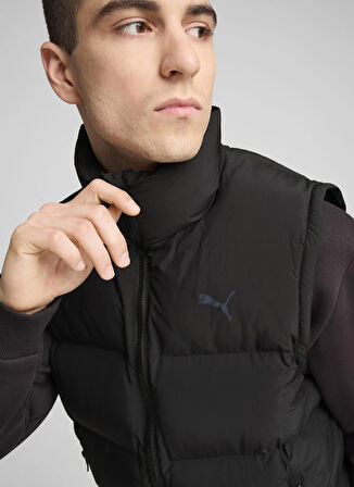 Siyah Erkek Dik Yaka Regular Fit Yelek 62646801 Mono Vest