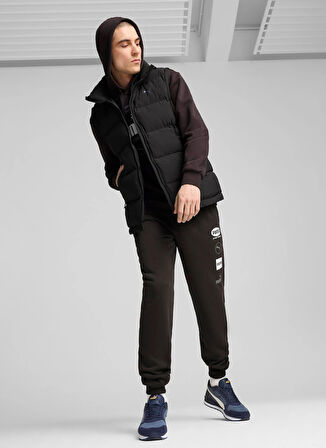 Siyah Erkek Dik Yaka Regular Fit Yelek 62646801 Mono Vest