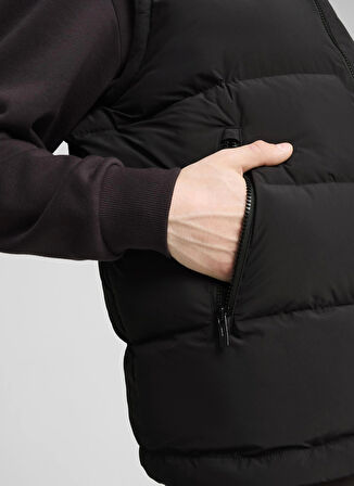 Siyah Erkek Dik Yaka Regular Fit Yelek 62646801 Mono Vest