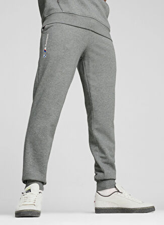 62750903 BMW MMS ESS+ PANTS FT Medi Gri Lastikli Bel Regular Fit Erkek Eşofman Altı