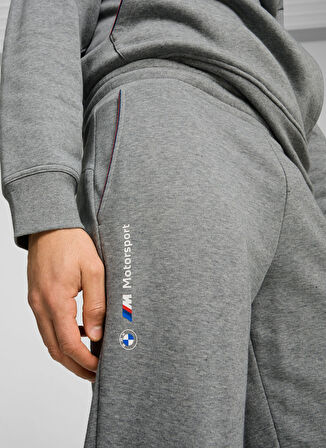 62750903 BMW MMS ESS+ PANTS FT Medi Gri Lastikli Bel Regular Fit Erkek Eşofman Altı