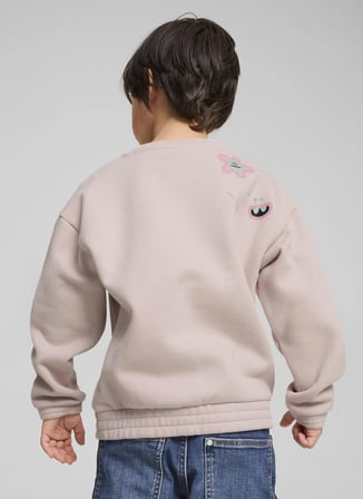 Puma Desenli Kız Çocuk Pembe Sweatshırt 62738449-PUMA X TROLLS Graphic Crew