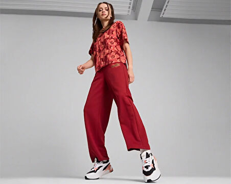 Puma Ess+ Class Act Pants Kadın Günlük Eşofman Altı 68249813 Kırmızı
