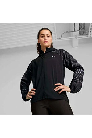 RUN FAVORITE AOP Kadın Ceket Siyah - 52403582