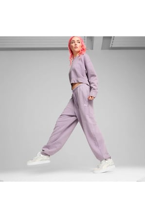 Dare To Relaxed Washed Kadın Mor Eşofman Altı