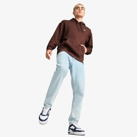 Puma Downtown Graphic Hoodie Unisex Kahverengi Hoodie