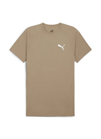 Kahve Erkek Bisiklet Yaka Normal Kalıp T-Shirt 68169767 EVOSTRIPE Tee