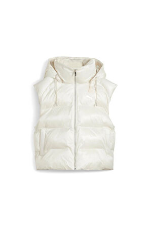 Shiny Puffer Vest Kadın Ceket