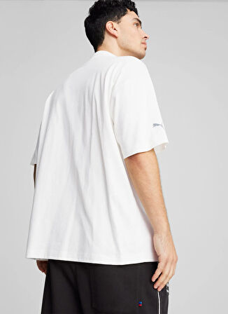 Puma 62729002 BMW MMS STATEMENT CAR GRAP Beyaz Yuvarlak Yaka Regular Fit Düz Erkek T-Shirt