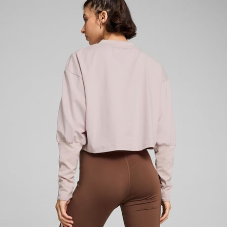 Puma 52568849 Studio Cloudspun Crew - Short Kadın Sweatshirt