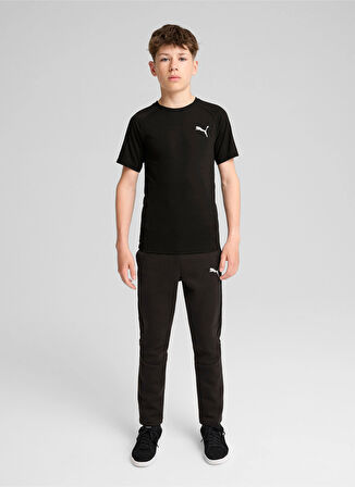 Puma Düz Siyah Erkek T-Shirt 68180201-EVOSTRIPE Tee