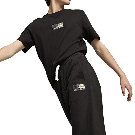 Better Sportswear Erkek Siyah Günlük Stil Eşofman Altı 68176001