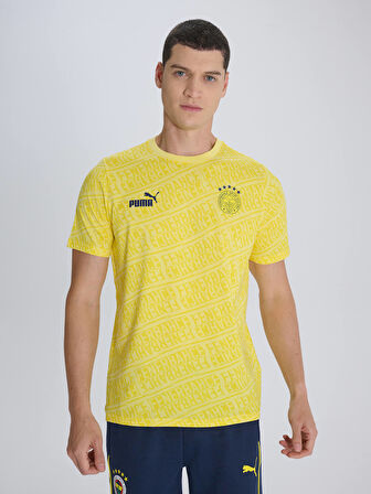 PUMA FENERBAHÇE PATTERN SARI TSHIRT